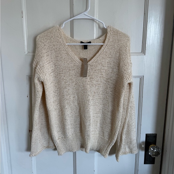 J. Crew Sweaters - NWT J.Crew Swing Flare Sleeve sweater in cream size small